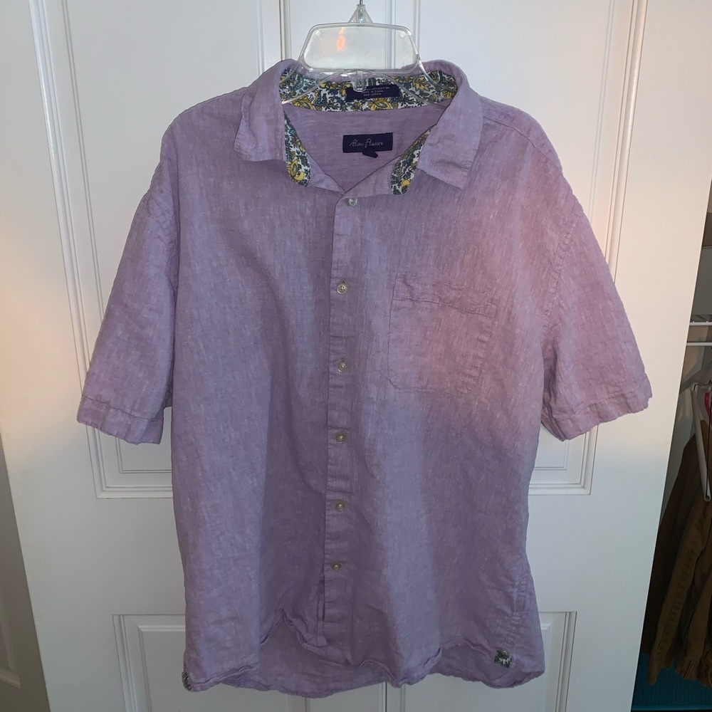 Shirt Sleeve Linen Button Down